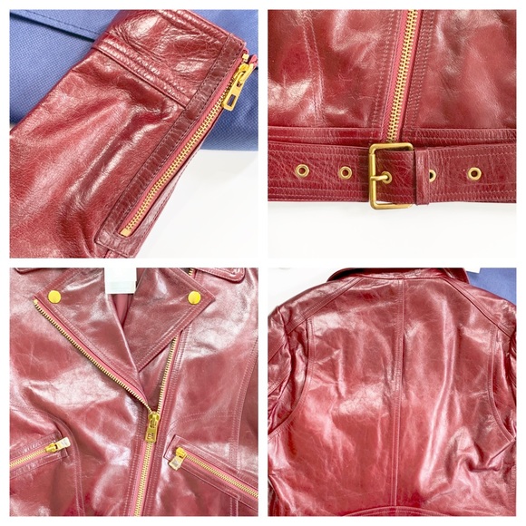 ✂️ 🎉HP🎉 Amazing Tory Burch Bianca Moto Jacket - Picture 7 of 8